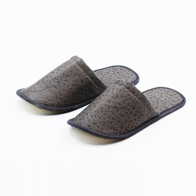 China Non-slip Spa Slippers Hotel Bedroom Slippers Disposable Hotel Slippers Custom for sale