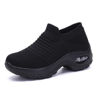 China Wholesale Durable Woman Air Cushion OEM Platform Breathable Sole Slip On Sneakers Women Running Shoes for sale