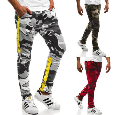 China Breathable Cargo Trotter Pants Streetwear Bottoms Mens Fashion Camouflage Sweatpants Running Sports for sale