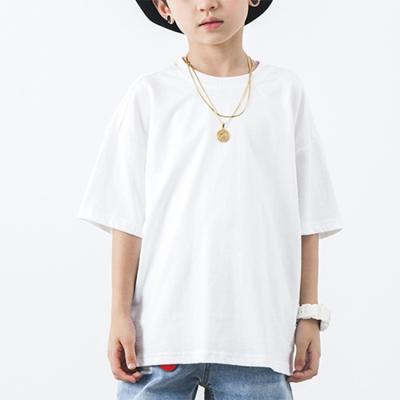 China Summer Baby QUICK DRY Custom Kids Blanket Oversized Cheap Cotton Plain T-Shirt for sale