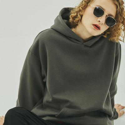 China 2021 autumn new arrival unisex causal streetwear anti-shrink embroidery fleece oversized hoodie for sale