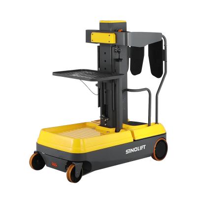 Κίνα SINOLIFT Drivable Eleved Work Platform Propelled Warehouse Package Stand-on Electric Order Picker προς πώληση