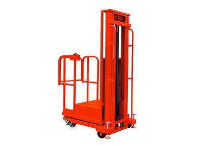 China DYT Semi-Electric Order Picker Extra Stabilizer Floor Brake Work Platform Capacity 200Kg for sale