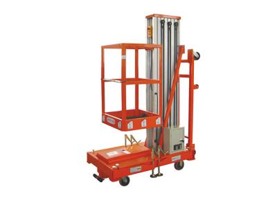 China GTWY-1200 Single Mast Aluminum Aerial Work Platform Capacity 120Kg for sale