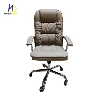 China Office Furniture Adjustable Comfortable Ergonomic High Back Leather Swivel Office Chair for sale