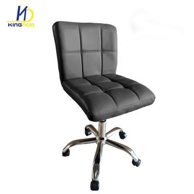 China Factory Adjustable (Height) Comfortable PU Leather Backrest Chromed Base Swivel Office Chair for sale