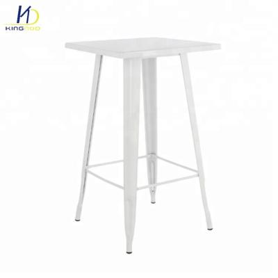 China Retro Contemporary Strong Classic Vintage Iron Metal Bar Industrial Steel Table for sale