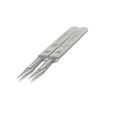 China In Service Disposable Sterilized Stainless Steel Durable Scalpel Blades With Handle for sale