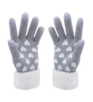 China Breathable Breathable Ladies Knitted Workout Gloves Touch Screen Gloves Cashmere Capacitive Texting Smartphone for sale