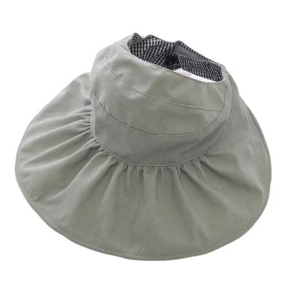 China Fashion Parent-child Sun Visor Rolled Foldable Summer UPF 50+ Sun Protective Hats Wide Brim Beach Hat for sale