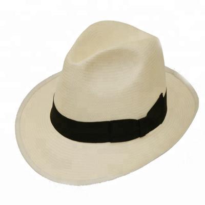 China China Adults Character Genines Straw Hat Mens Summer Panama Hat With Wider Band New for sale