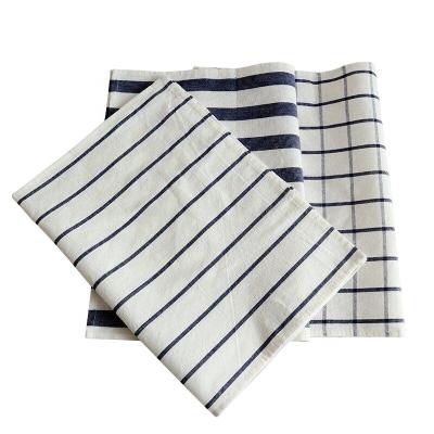 China Wholesale Cheap Kid Safe Blue Reusable Tissue Kids Cotton Tea Towel Dish Towels Safe Kitchen Towels Large for sale