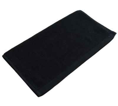 China 100% Super Soft QUICK DRY QUICK DRY Salon Spa Hotel And Universal Gym & Bleach Proof Absorbent Black Towels Cotton Towel for sale