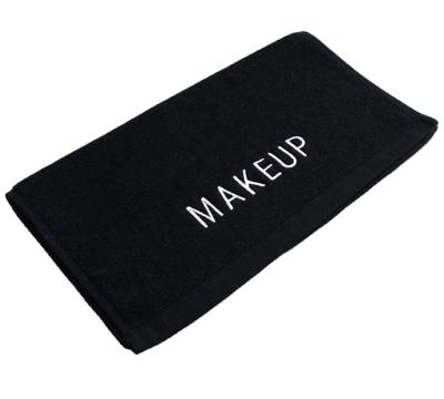 China High Quality QUICK DRY Makeup Remover Towels Cotton Soft Washcloths With Embroidery Makeup 16x33inches for sale