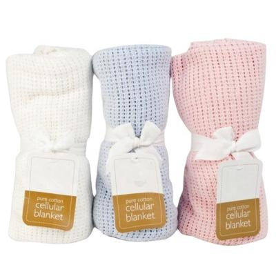 China Cotton Anti-Static Anti-Static Soft Baby Wrap Crochet Cellular Newborn Blanket Blanket for Toddler Pram and Bedding Blanket for sale