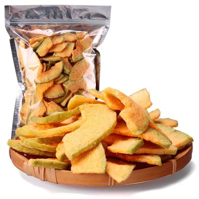 China Green F03 Healthy Food Cantaloupe Food Fruit Chips Non-Additional Healthy Natural Sugar Free Dry Snacks Frozen Dry French Fries for sale