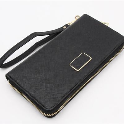 China Zipper Ladies Waterproof Multifunctional Leather Wallet With Wireless Charger Powerbank Travel Wallet for sale