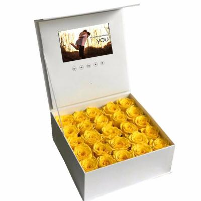 China Europe Customized LED Brochure Box Visual Chinese Homemade Brochure Box LCD Video Digital Catalog Birthday Gift Box for sale