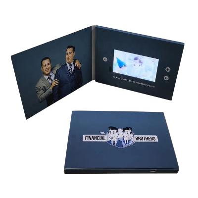 China Europe Factory Video Greeting Card 7 Inch LCD Video Brochure Business Advertising Customized Gifts for sale