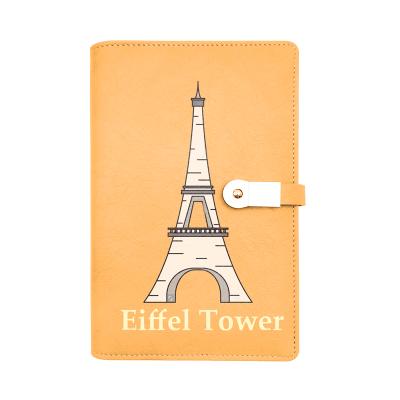 China Hot 2020 Newest Model Logo Power Bank Diary 8000mAh Diary Transfer Printing Loose Leaf Custom USB Flash Drive For Business Office for sale