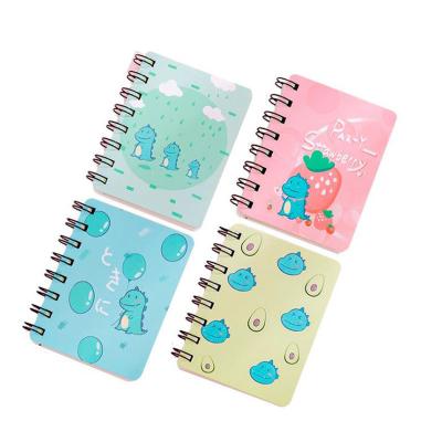 China Cute Spiral Dinosaur A7 Lovely Students Mini Portable Cartoon Notebook Notebook Wholesale for sale