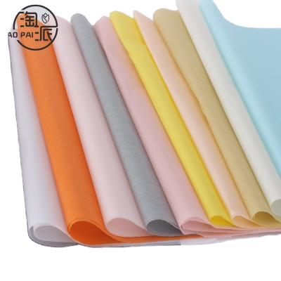 China 2021 new design color tissue paper logo gift hot selling custom printed tissue paper anticurl for sale