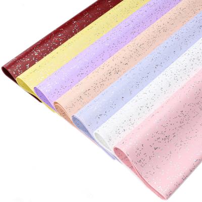 China Star Recyclable Foil Maker Waterproof Bronzing Flower Wrapping Paper Rose Waterproof Bouquet Paper for sale