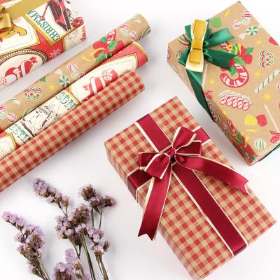 China Custom Printed Tissue Paper Christmas Wrapping Paper Waterproof Gift Wrapping Printed Paper for sale