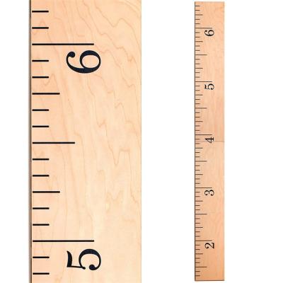 China Eco-Friendly Wooden Ruler Growth Height Chart Ruler for Measuring for Kids, Boys + Girls for sale