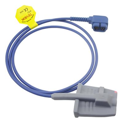 China Adult or Pediatric TPU Soft Tip Silicone Finger Pulse Oximetry RGB Spo2 Sensor Cable Max-N Medical Grade Probe for sale