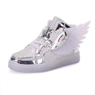 China Fashion\comfortable simple PU\durable\breathable\high quality RTS LED light up unisex kids speed shoes kids 2019 factory wholesale shoes boys girls for sale