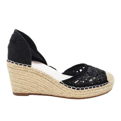 China / Elegant pure color women ladies sandals wedge shoes sandal heels shoes for women for sale