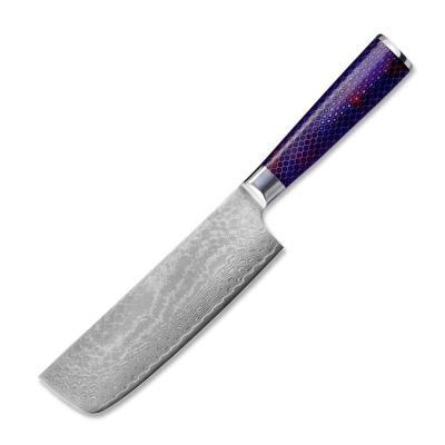 China Viable 6.5 Inch Damascus Chef Knife 67 Layers Professional Vegetable Usuba Nakiri Japanese Messer Knives for sale