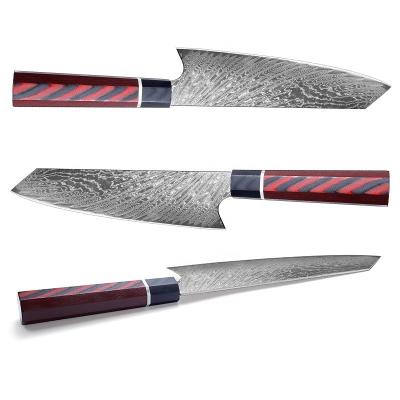 China Viable High Density Fiber Vg10 Handle 67 Layer 8 Inch Sushi Chef Knives Sashimi Japanese Damascus Kiritsuke Knife for sale