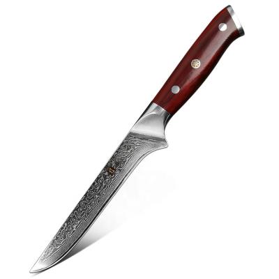 China 6 Inch Viable Professional Damascus Steel Boning Knife for sale