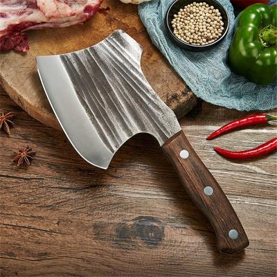 China Durable 5 Inch Bone Cleaver Heavy Duty Meat Cleaver Bone Cutting Cutting Thick Forged Butcher Knife for sale