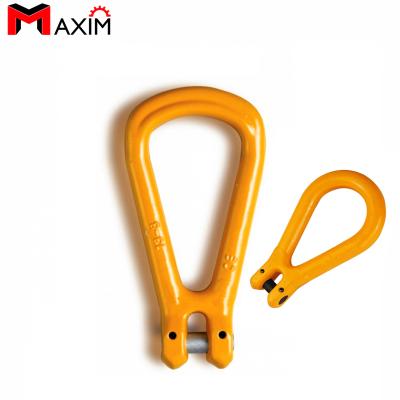 China Flange and Trailer Hoisting and Lashing Alloy Steel Clevis Type Grade80 Reevable Egg Link for Chain for sale