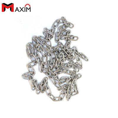 China Din/USA Or Else Grade316 Din763 High Tensile Short Link Stainless Steel Chain for sale