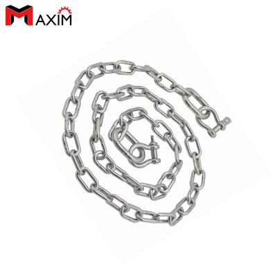 China Din / USA Or Else Full Welded Grade SS 316 Stainless Steel Anchor Chain With Shackle for sale