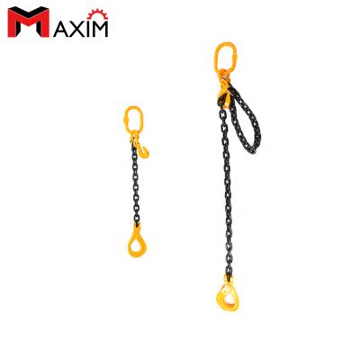 China Din/USA Or Else 2 Ton 4500lbs Chain Lifting Sling With Shortner Hook for sale