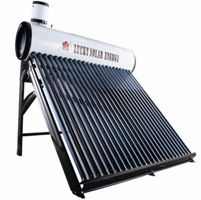 China Residential instant solar heating system preheated pressurized solar water heater with feeder tank to provide clean hot water for sale