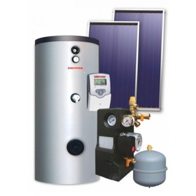 China Factory Outdoor Split Separated Flat Plate Solar Water Heater System , Solar Heater for sale