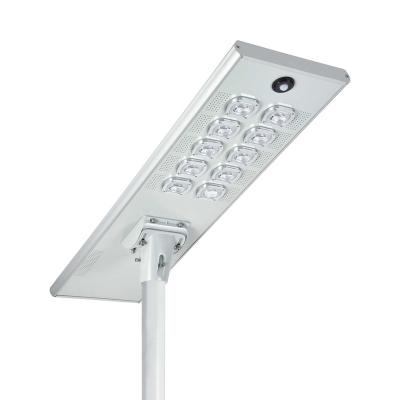 China Warehouse Newest 120watt all in one street light outdoor integrated solar light for sale