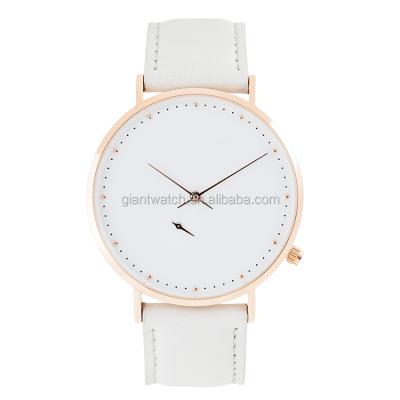 China Custom White Alarm Quartz Watch Wrist Watch Engraving Watch In Your Own Brand 3atm Water Resistant for sale