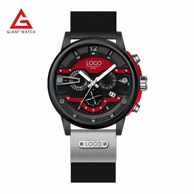 China Auto Date No Brand Wrist Watch Men Japan Chronograph Movement Watch In Your Own Design for sale