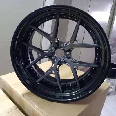 China WRSCF101 ALLOY Forged Wheel Disc Carbon Fiber 2-Pieces Composite Wheel Rim For Sport Car BMW Porsche Maserati for sale