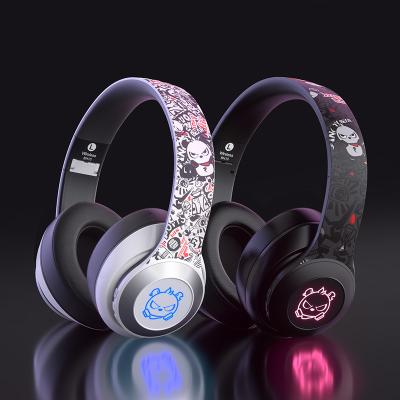 China BH10 Headband Christmas Gifts Angry Bear Earbuds Wireless Bluetooth Headphones Headset Game With Microphone for sale