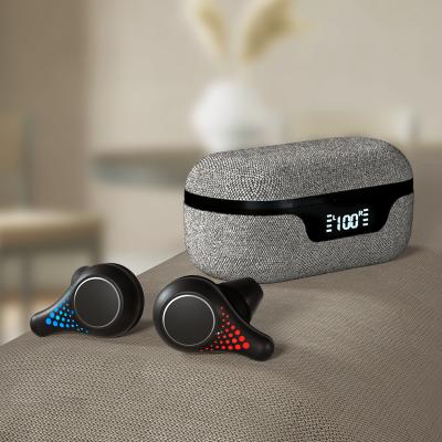 China TYPE-C Earbuds New Arrive TWS Bluetooth 5.0 Radio Earbud Cloth Case Bluetooth Charging Touch Control Earphone for sale