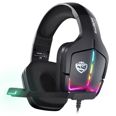 China Headband For Computer PC With Microphone OEM Gamer RGB Laptop Earphone USB 3.5mm Cable Gaming Headset Manufacturer for sale