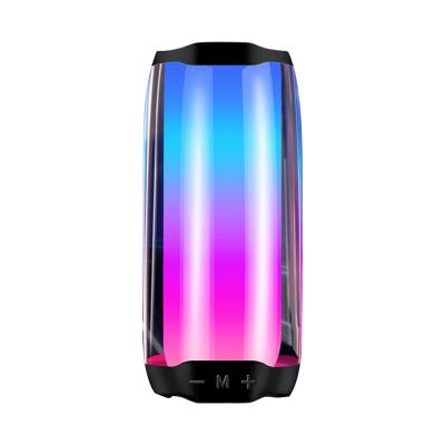 China EZCast High Quality Full Page Rhythmic Colorful Lighting Luminous Bluetooth LED Portable Wireless Speaker for sale